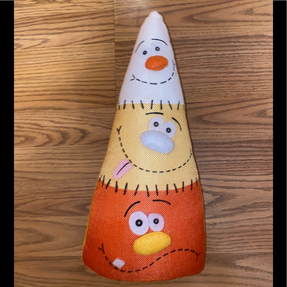 Candy Corn Fabric Doorstop